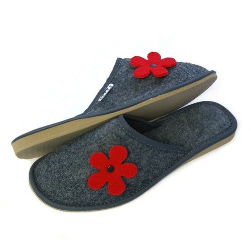 Nuove ciabatte feltro fiore - in,