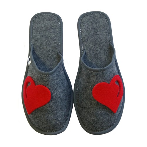 Nuove pantofole red - nuove, heart